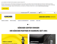 Tablet Screenshot of kaercher-center-vonsien.de